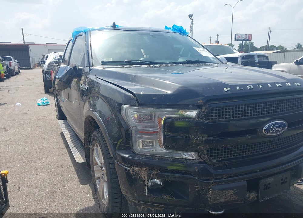2019 FORD F-150 PLATINUM VIN: 1FTFW1E46KFB72012