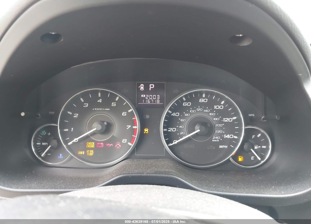 2011 SUBARU OUTBACK 2.5I PREMIUM VIN: 4S4BRBCC7B3445512
