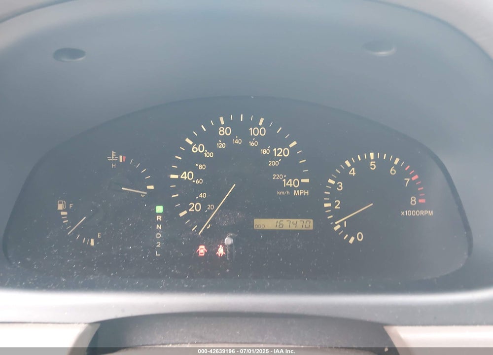 2000 LEXUS RX 300 VIN: JT6GF10U4Y0060775