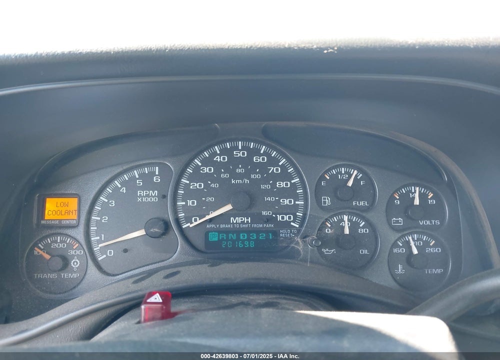 2001 CHEVROLET SILVERADO C2500 VIN: 1GBGC24U01Z285668