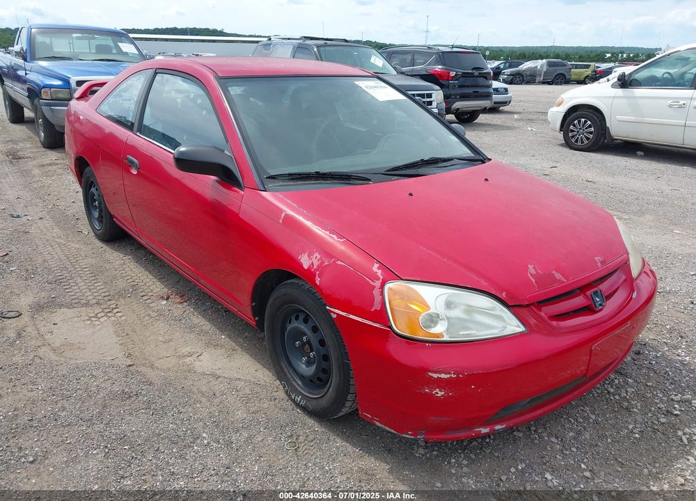 2001 HONDA CIVIC DX VIN: 1HGEM22231L023990