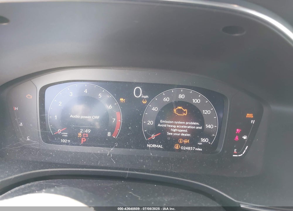 2024 ACURA INTEGRA VIN: 19UDE4H37RA007500