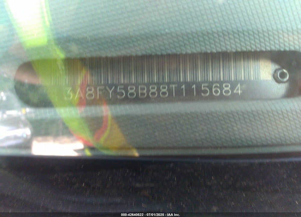 2008 CHRYSLER PT CRUISER TOURING VIN: 3A8FY58B88T115684