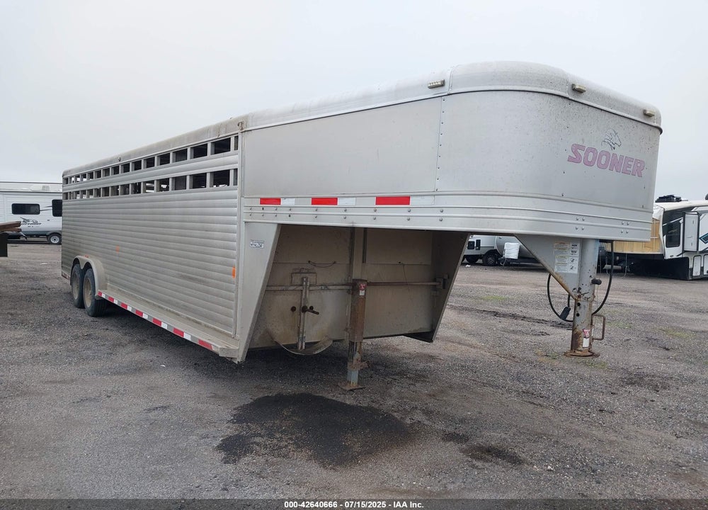 2016 SOONER TRAILER MFG CO LIVESTOCK RACK TRAILER VIN: 4LASS2620G5066449