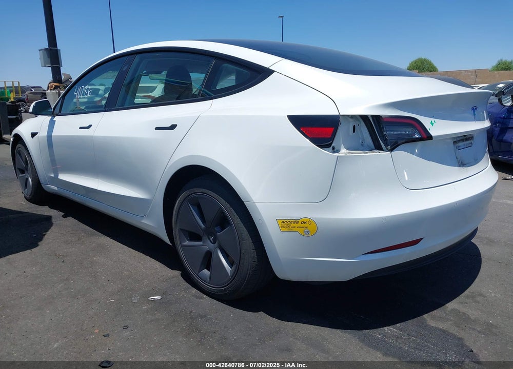 2022 TESLA MODEL 3 VIN: 5YJ3E1EB9NF267595