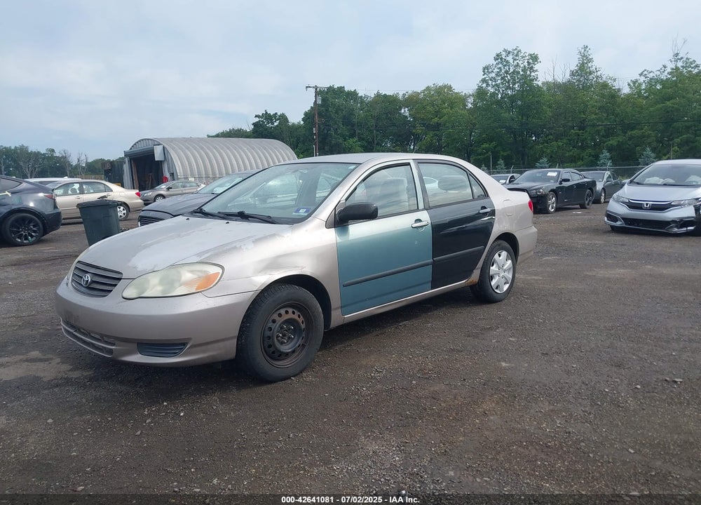 2003 TOYOTA COROLLA CE VIN: 2T1BR32E43C037880