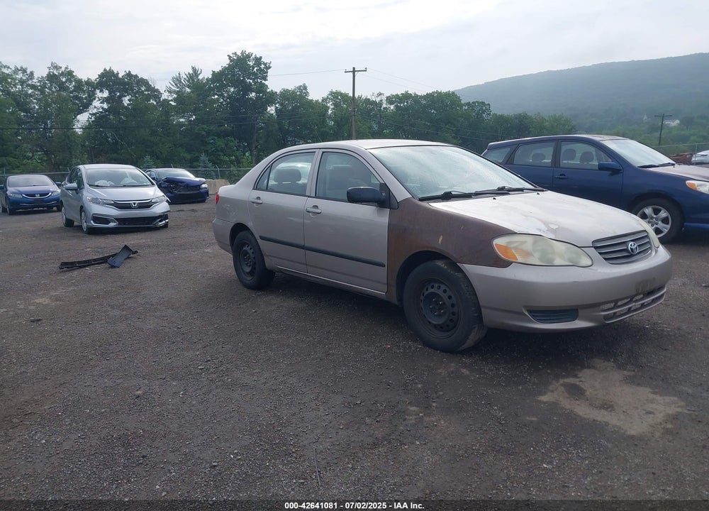 2003 TOYOTA COROLLA CE VIN: 2T1BR32E43C037880