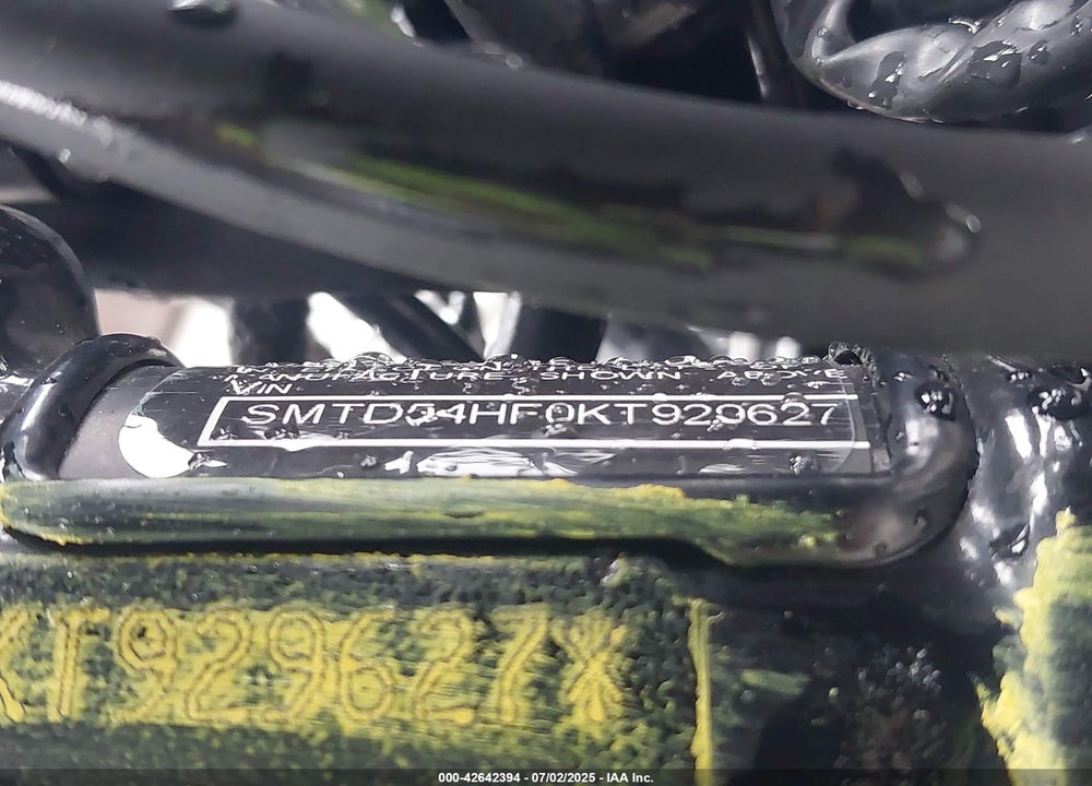 2019 TRIUMPH MOTORCYCLE SPEED TWIN VIN: SMTD54HF0KT929627