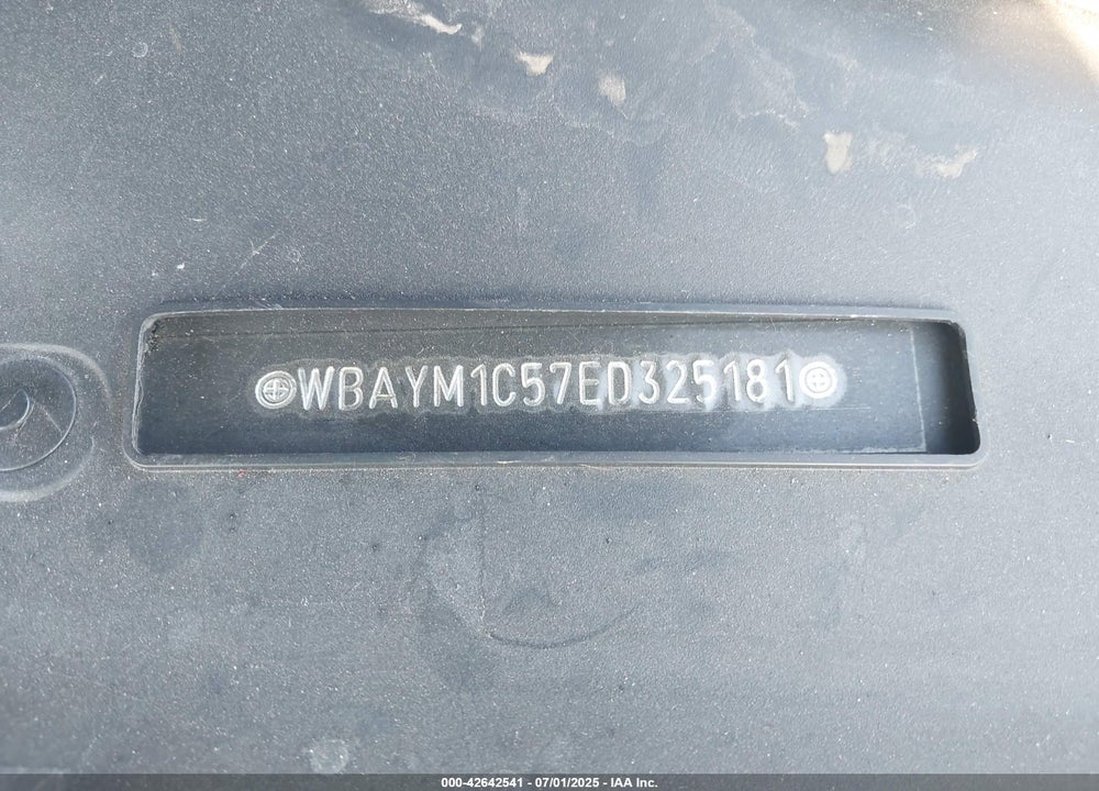 2014 BMW 650 VIN: WBAYM1C57ED325181