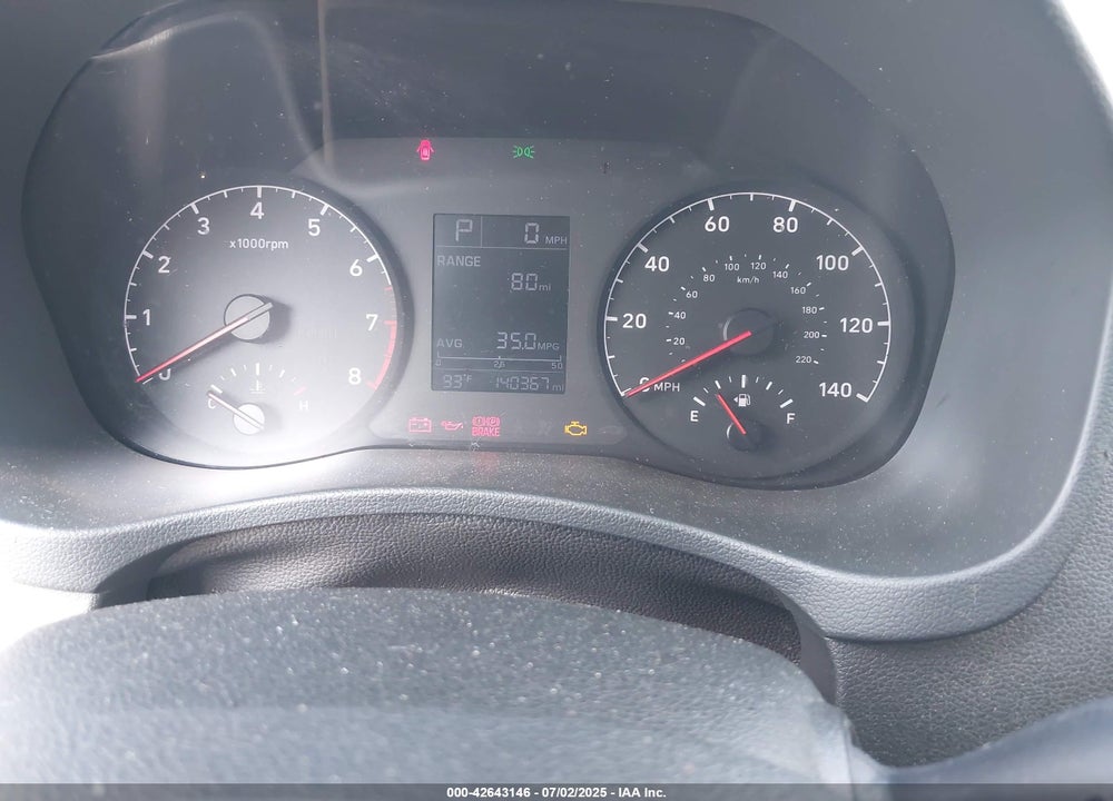 2019 HYUNDAI ACCENT VIN: 3KPC24A34KE065693