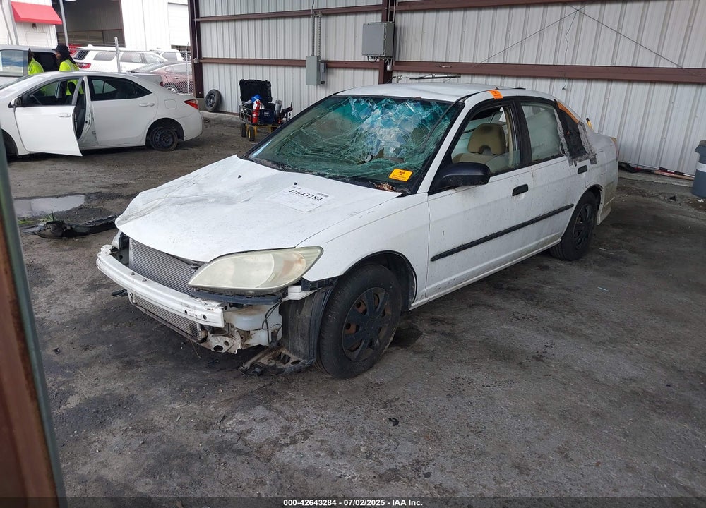2005 HONDA CIVIC VP VIN: 2HGES16365H569933