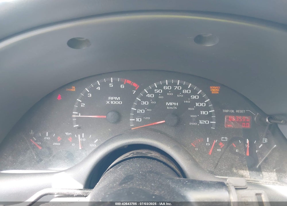 1999 CHEVROLET CAMARO VIN: 2G1FP32K1X2130473