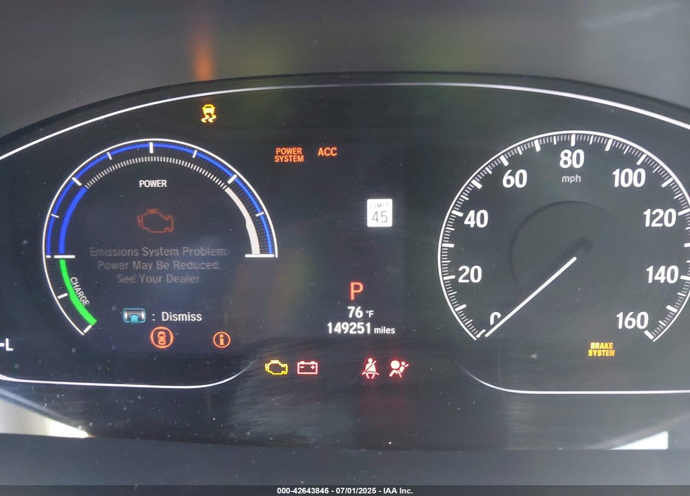 2019 HONDA INSIGHT VIN: 19XZE4F55KE010956