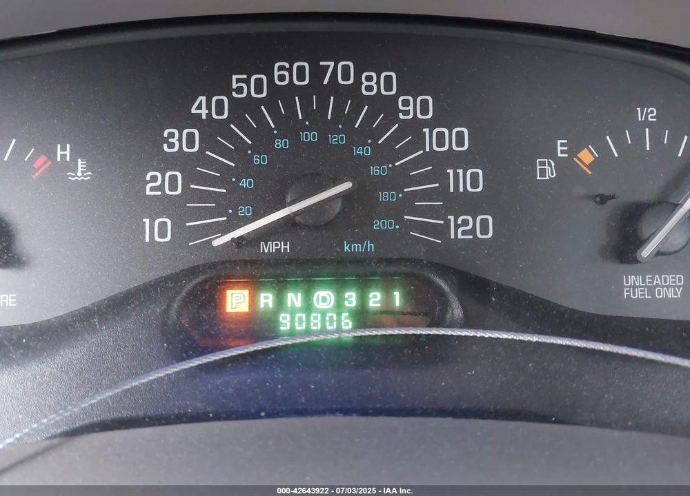 1997 BUICK CENTURY CUSTOM VIN: 2G4WS52M2V1427608