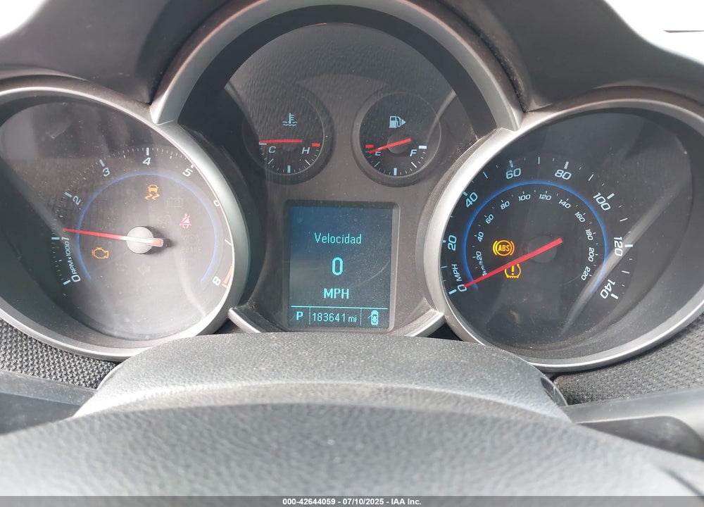 2012 CHEVROLET CRUZE VIN: 1G1PE5SC9C7100347