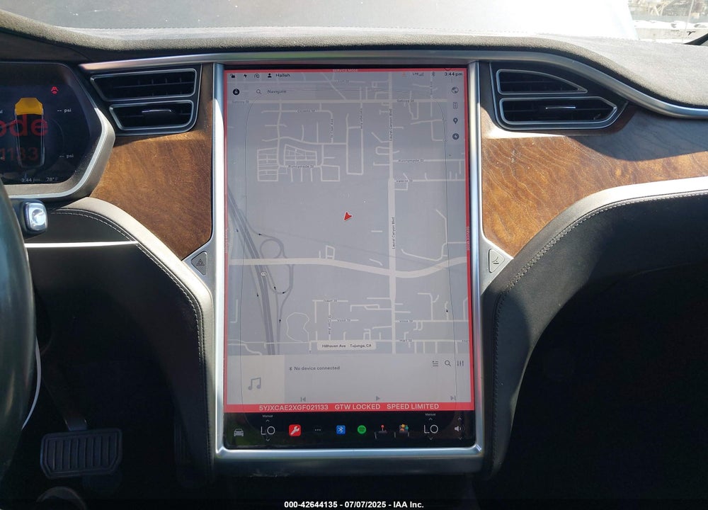 2016 TESLA MODEL X VIN: 5YJXCAE2XGF021133