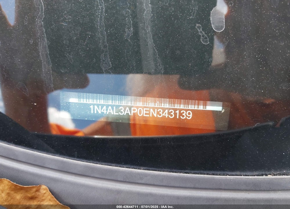 2014 NISSAN ALTIMA VIN: 1N4AL3AP0EN343139