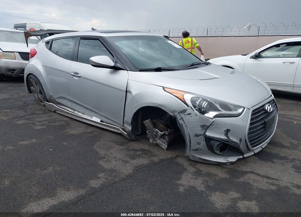 2013 HYUNDAI VELOSTER TURBO W/BLACK VIN: KMHTC6AE3DU095729