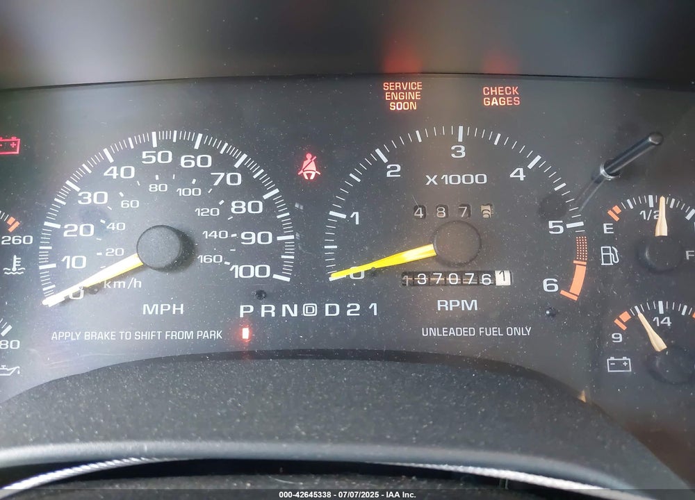 1996 GMC SONOMA VIN: 1GTCS19X7T8524894