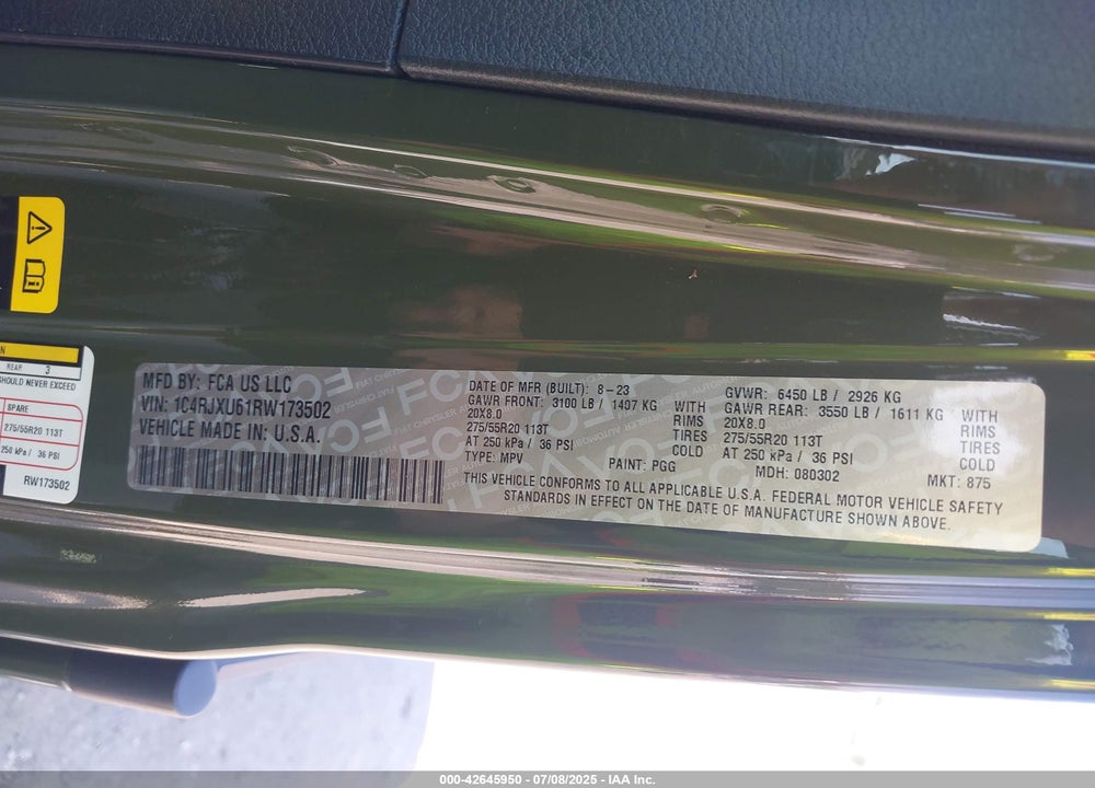 2024 JEEP WRANGLER / VIN: 1C4RJXU61RW173502