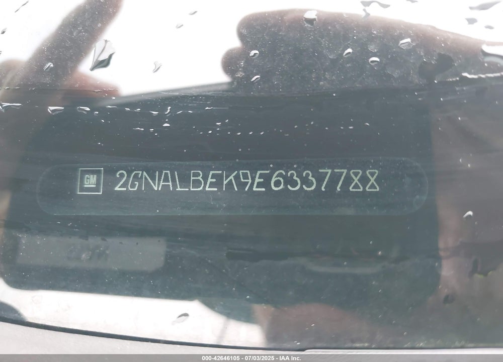 2014 CHEVROLET EQUINOX 1LT VIN: 2GNALBEK9E6337788