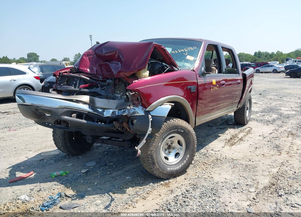 2003 FORD F-150 VIN: 1FTRW08L63KA54240