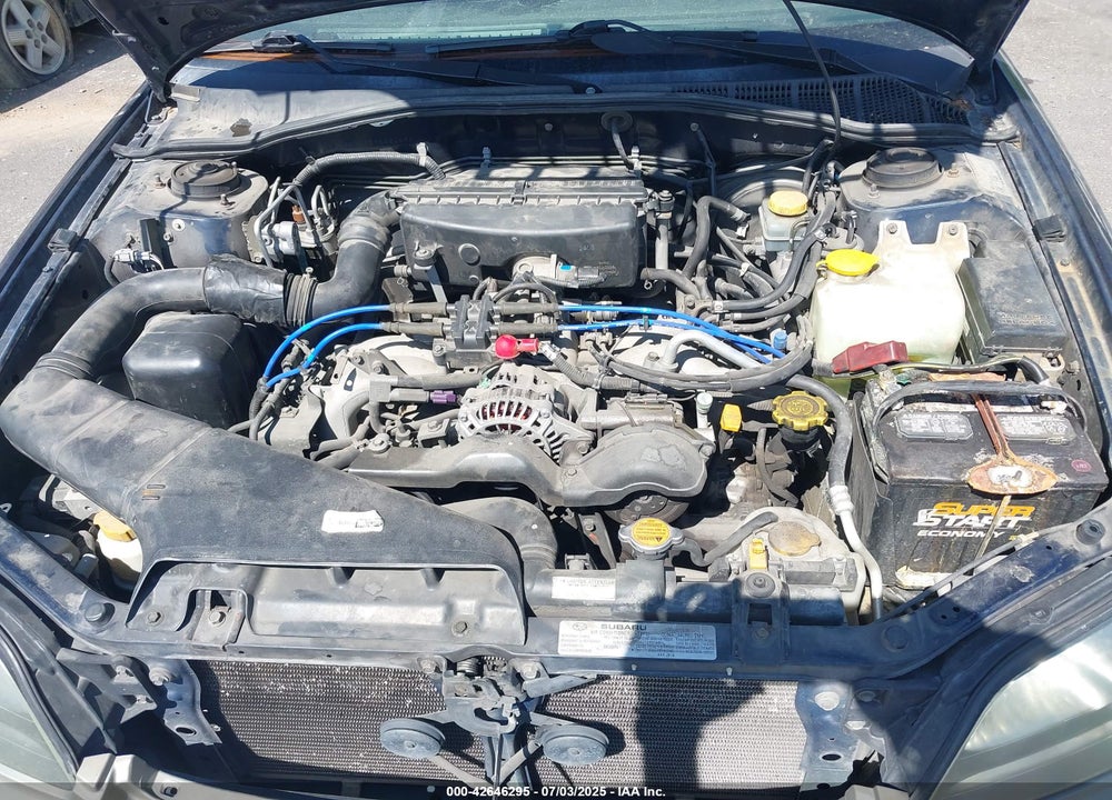 2002 SUBARU LEGACY OUTBACK AWP VIN: 4S3BH675927662269