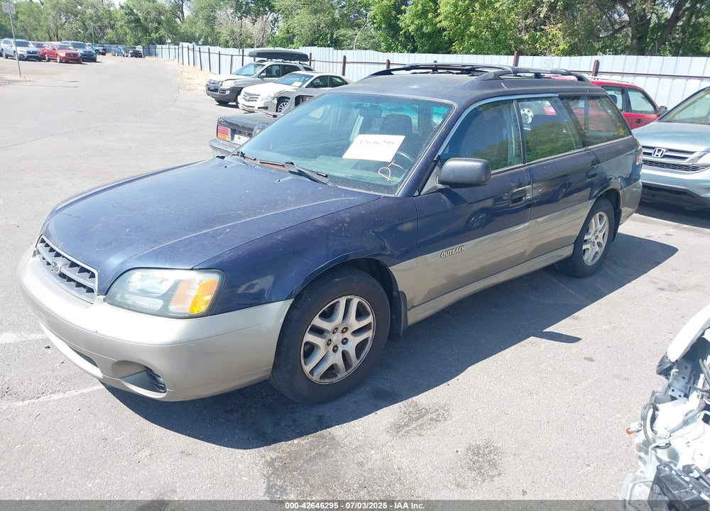2002 SUBARU LEGACY OUTBACK AWP VIN: 4S3BH675927662269