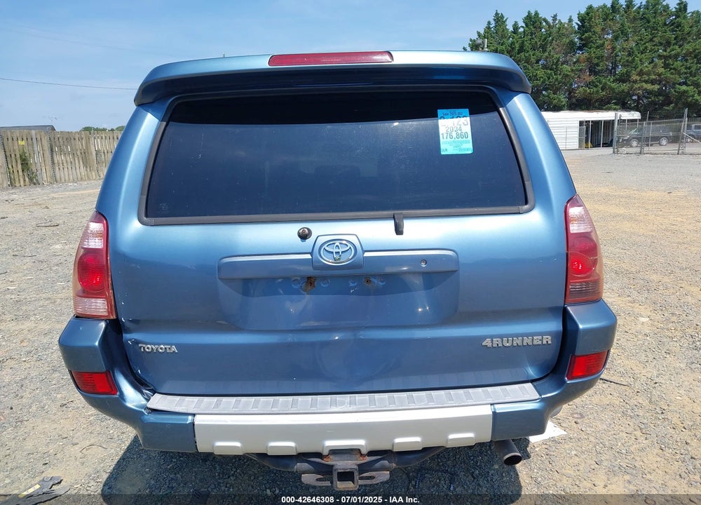 2004 TOYOTA 4RUNNER LIMITED V8 VIN: JTEBT17R140035187