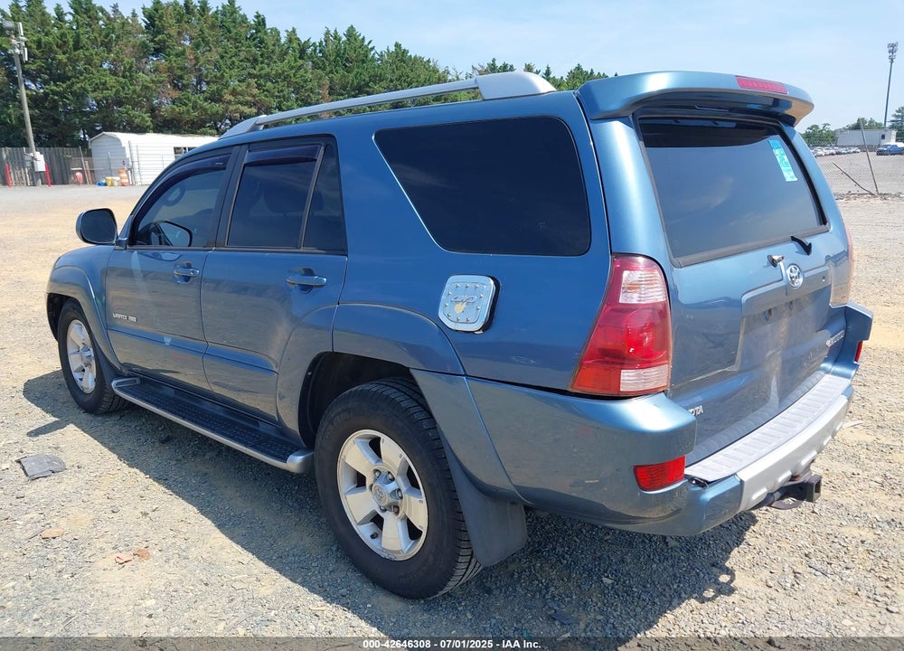 2004 TOYOTA 4RUNNER LIMITED V8 VIN: JTEBT17R140035187