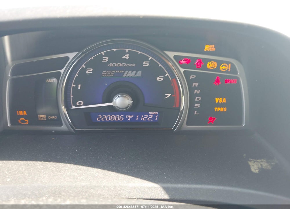 2009 HONDA CIVIC HYBRID VIN: JHMFA36269S001610