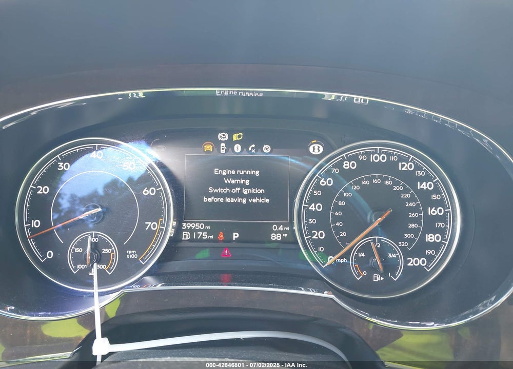 2019 BENTLEY BENTAYGA VIN: SJAAM2ZV8KC025346