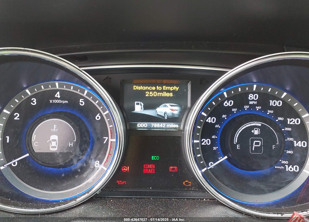 2014 HYUNDAI SONATA LIMITED VIN: 5NPEC4AC5EH838886