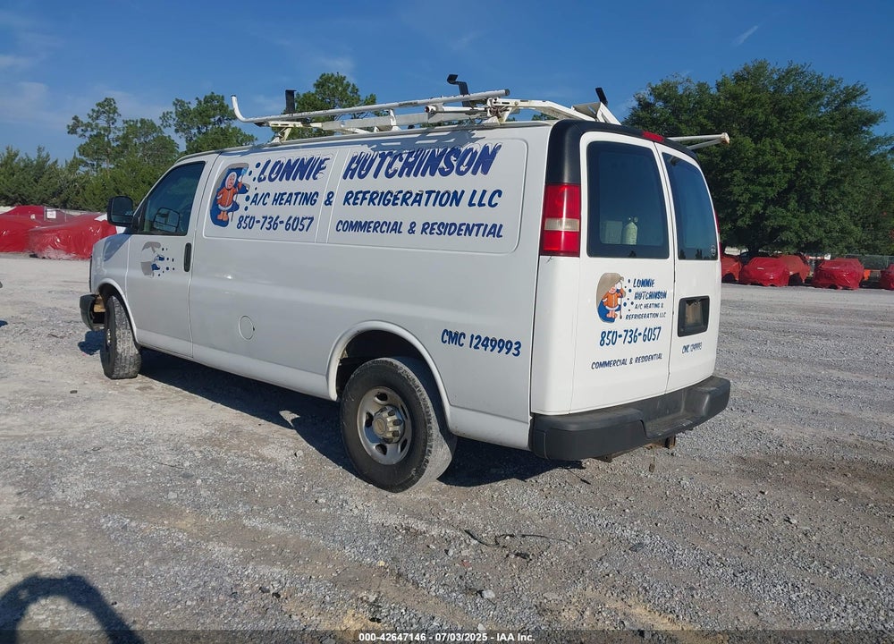 2011 CHEVROLET EXPRESS 2500 WORK VAN VIN: 1GCWGFCA5B1176391