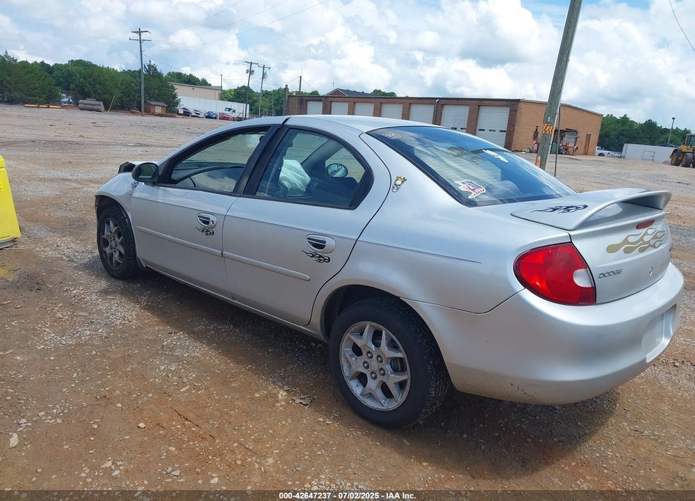 2002 DODGE NEON VIN: 1B3ES56C92D658539