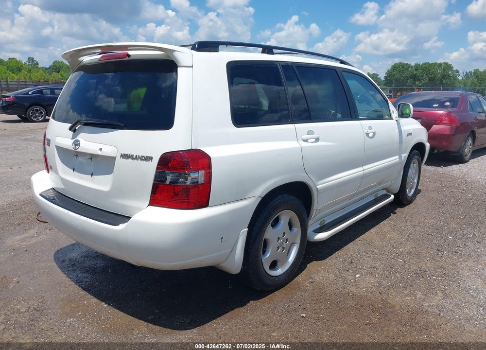 2005 TOYOTA HIGHLANDER LIMITED V6 VIN: JTEDP21A050046141