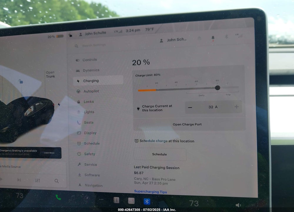 2019 TESLA MODEL 3 VIN: 5YJ3E1EA2KF312086