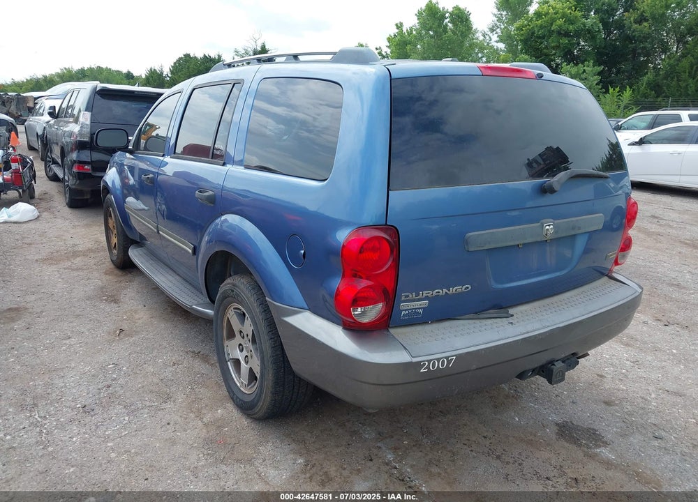 2007 DODGE DURANGO VIN: 1D8HB48P07F572376