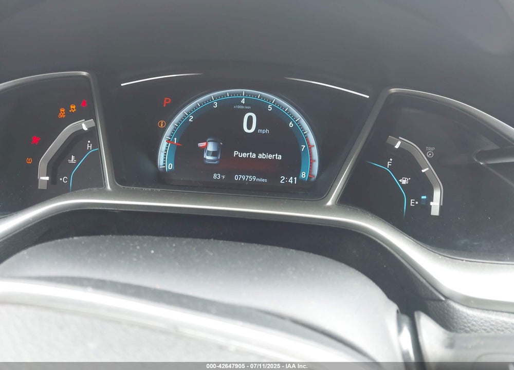2016 HONDA CIVIC VIN: 19XFC2F75GE232676