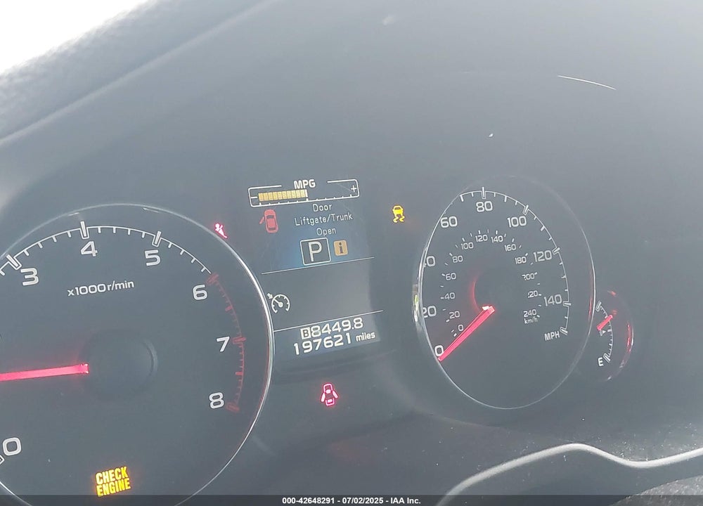 2013 SUBARU OUTBACK VIN: 4S4BRBKC2D3293708