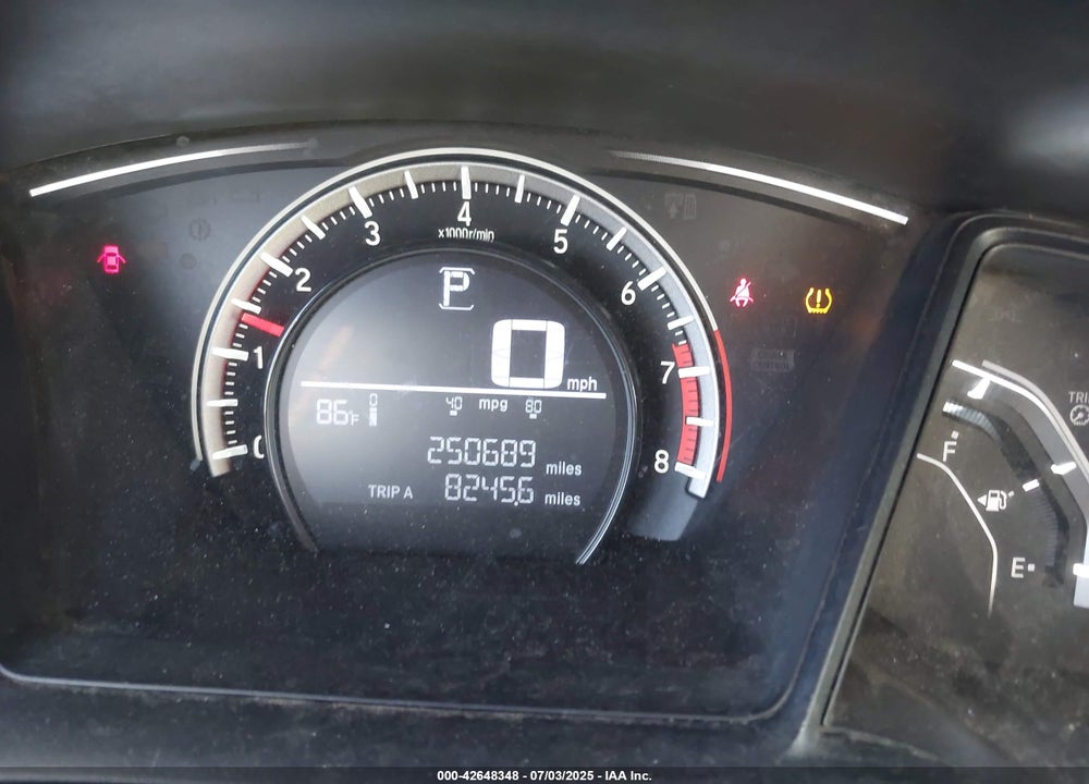 2016 HONDA CIVIC VIN: 2HGFC4B58GH304623