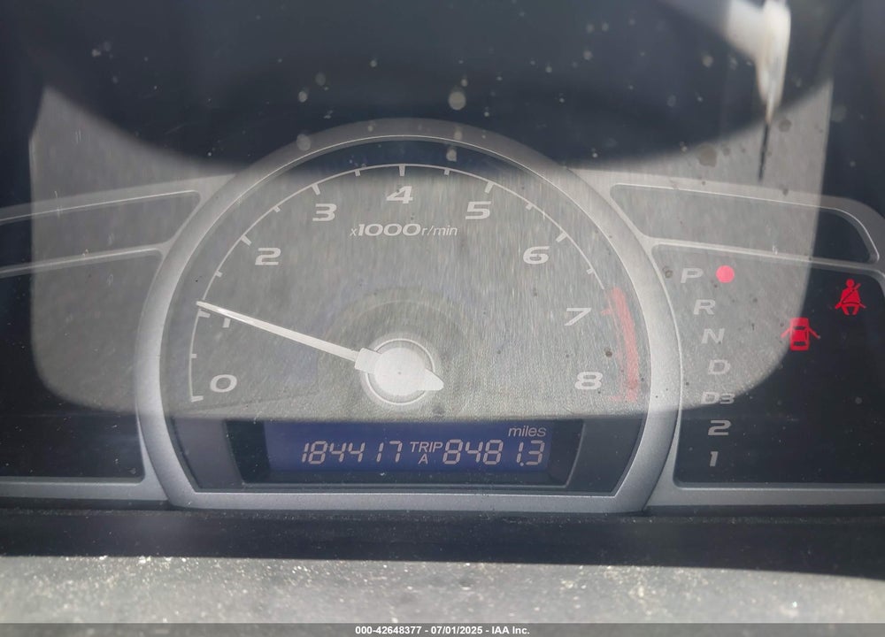 2007 HONDA CIVIC VIN: 2HGFG126X7H579812