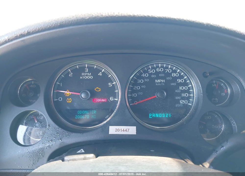2007 CHEVROLET TAHOE VIN: 1GNFC13087R373206