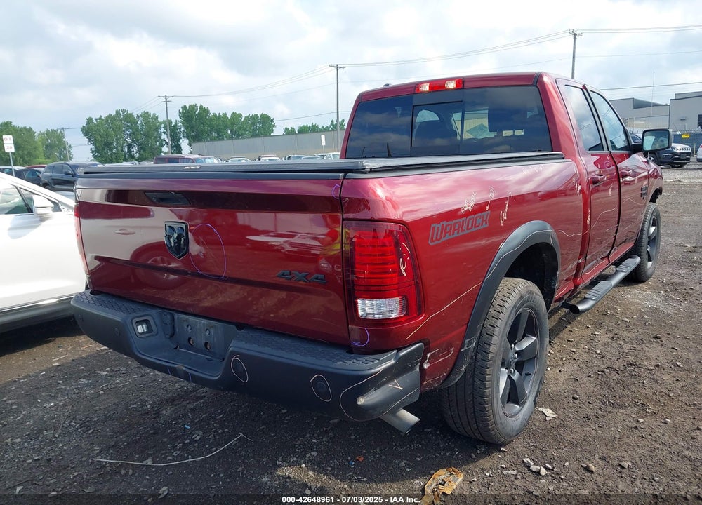 2019 RAM 1500 CLASSIC WARLOCK 4X4 6'4 BOX VIN: 1C6RR7GG8KS735946
