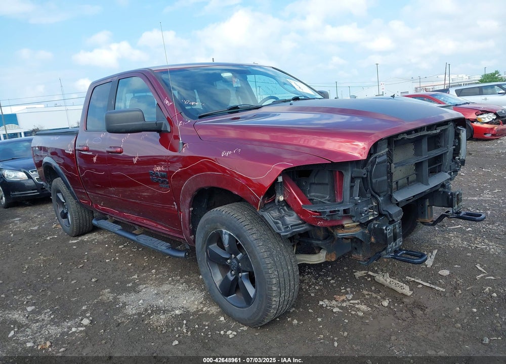 2019 RAM 1500 CLASSIC WARLOCK 4X4 6'4 BOX VIN: 1C6RR7GG8KS735946