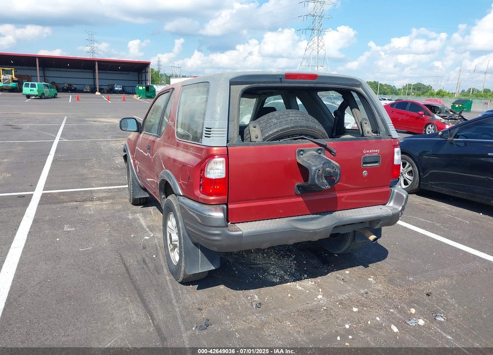 2001 ISUZU RODEO SPORT S 3.2L V6 HARD TOP/S 3.2L V6 SOFT TOP VIN: 4S2CK57W414327692