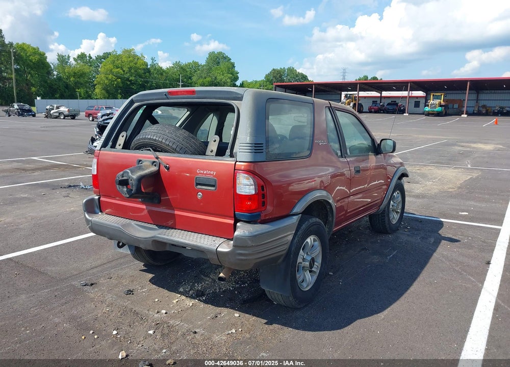 2001 ISUZU RODEO SPORT S 3.2L V6 HARD TOP/S 3.2L V6 SOFT TOP VIN: 4S2CK57W414327692