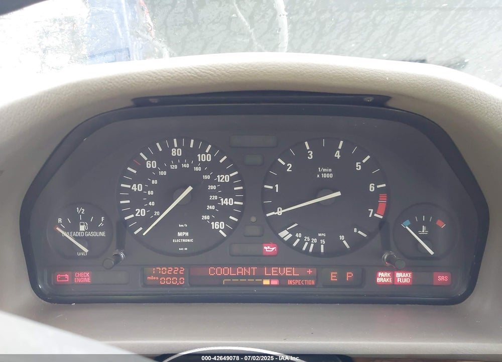 1995 BMW 525 I AUTOMATIC VIN: WBAHD6320SGK56203