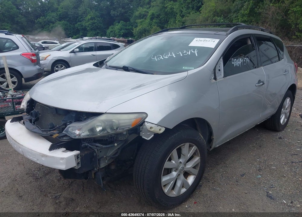 2012 NISSAN MURANO VIN: JN8AZ1MW6CW239007