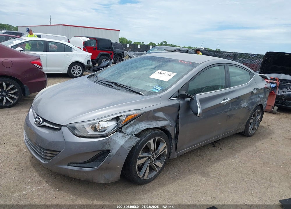2015 HYUNDAI ELANTRA VIN: KMHDH4AE3FU456101